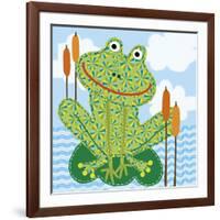 Frankie The Frog-Jessie Eckel-Framed Giclee Print