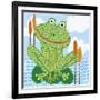 Frankie The Frog-Jessie Eckel-Framed Giclee Print