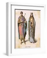 Frankish Court Dress C11-null-Framed Art Print