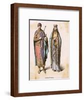 Frankish Court Dress C11-null-Framed Art Print