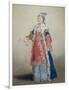 Frankish Woman from Pera, Constantinople, 1738-43-Jean-Etienne Liotard-Framed Giclee Print