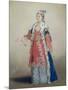 Frankish Woman from Pera, Constantinople, 1738-43-Jean-Etienne Liotard-Mounted Giclee Print