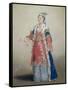 Frankish Woman from Pera, Constantinople, 1738-43-Jean-Etienne Liotard-Framed Stretched Canvas