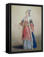 Frankish Woman from Pera, Constantinople, 1738-43-Jean-Etienne Liotard-Framed Stretched Canvas