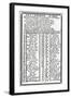 Franklin, Almanack Page-null-Framed Art Print