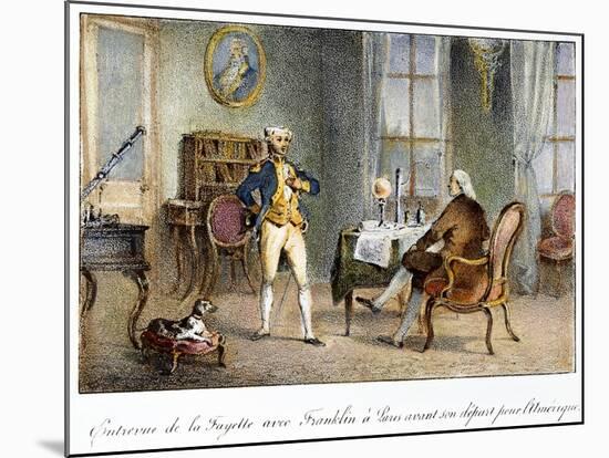 Franklin and Lafayette, 1777-null-Mounted Giclee Print