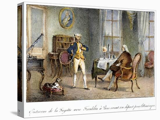 Franklin and Lafayette, 1777-null-Stretched Canvas