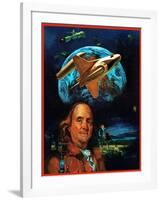 "Franklin and the Space Shuttle," July 1, 1973-B. Winthrop-Framed Giclee Print