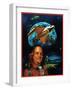 "Franklin and the Space Shuttle," July 1, 1973-B. Winthrop-Framed Giclee Print