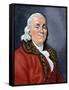 Franklin, Benjamin (1706-1790). American Statesman and Scientist.-Tarker-Framed Stretched Canvas