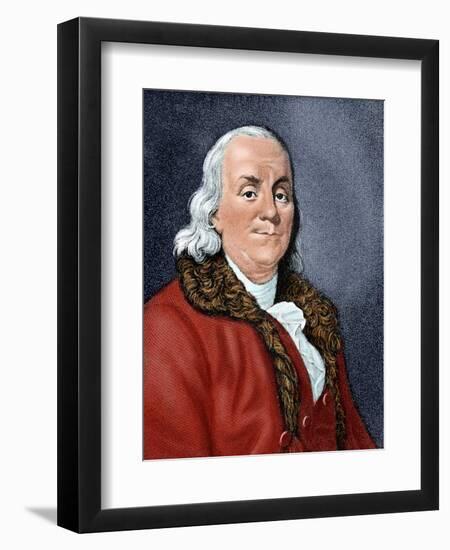 Franklin, Benjamin (1706-1790). American Statesman and Scientist.-Tarker-Framed Giclee Print