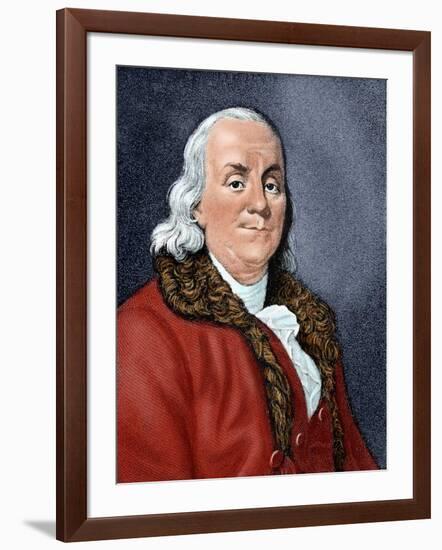 Franklin, Benjamin (1706-1790). American Statesman and Scientist.-Tarker-Framed Giclee Print