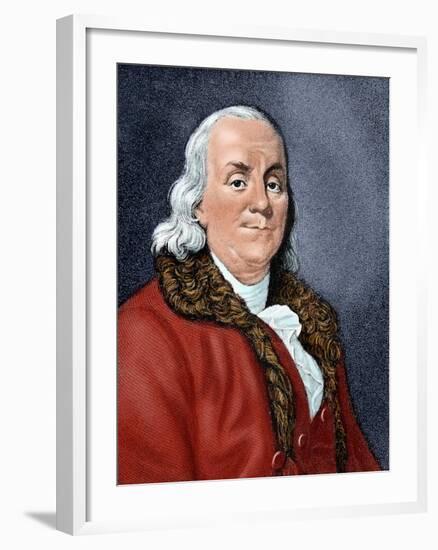 Franklin, Benjamin (1706-1790). American Statesman and Scientist.-Tarker-Framed Giclee Print