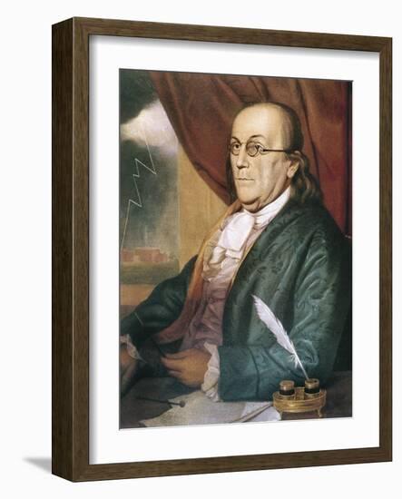 Franklin, Benjamin (1709-1790)-null-Framed Art Print