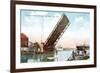 Franklin Bridge, Michigan City, Indiana-null-Framed Art Print