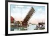 Franklin Bridge, Michigan City, Indiana-null-Framed Art Print