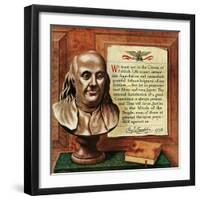 "Franklin Bust," January 17, 1948-John Atherton-Framed Giclee Print