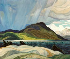 seven lake carmichael franklin posters canada fine paintings prints