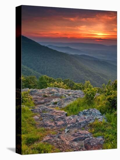 Franklin Cliff Overlook, Virginia, USA-Cathy & Gordon Illg-Stretched Canvas