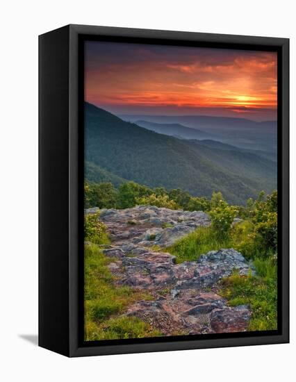 Franklin Cliff Overlook, Virginia, USA-Cathy & Gordon Illg-Framed Stretched Canvas