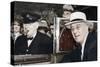 Franklin D Roosevelt and Winston Churchill Meeting in Quebec, Canada, 1944-null-Stretched Canvas