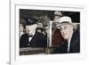 Franklin D Roosevelt and Winston Churchill Meeting in Quebec, Canada, 1944-null-Framed Photographic Print