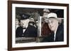 Franklin D Roosevelt and Winston Churchill Meeting in Quebec, Canada, 1944-null-Framed Photographic Print