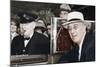 Franklin D Roosevelt and Winston Churchill Meeting in Quebec, Canada, 1944-null-Mounted Photographic Print