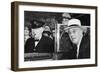 Franklin D Roosevelt and Winston Churchill Meeting in Quebec, Canada, 1944-null-Framed Giclee Print