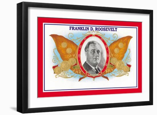 Franklin D. Roosevelt Cigars-null-Framed Art Print