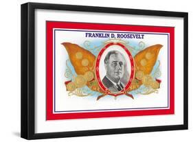 Franklin D. Roosevelt Cigars-null-Framed Art Print