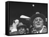 Franklin D. Roosevelt During Opening of Ball Game-null-Framed Stretched Canvas