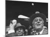 Franklin D. Roosevelt During Opening of Ball Game-null-Mounted Photographic Print