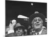 Franklin D. Roosevelt During Opening of Ball Game-null-Mounted Photographic Print