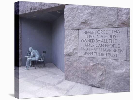 Franklin D. Roosevelt (F.D.R.) Memorial, Washington D.C., USA-Alison Wright-Stretched Canvas