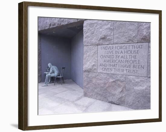 Franklin D. Roosevelt (F.D.R.) Memorial, Washington D.C., USA-Alison Wright-Framed Photographic Print