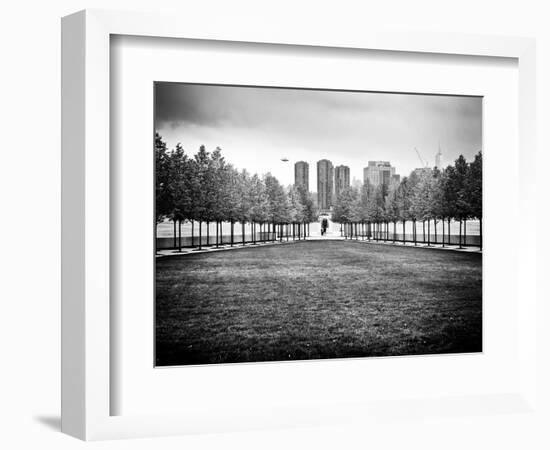 Franklin D. Roosevelt (Fdr) Four Freedoms Park, Roosevelt Island, Manhattan, New York, White Frame-Philippe Hugonnard-Framed Art Print