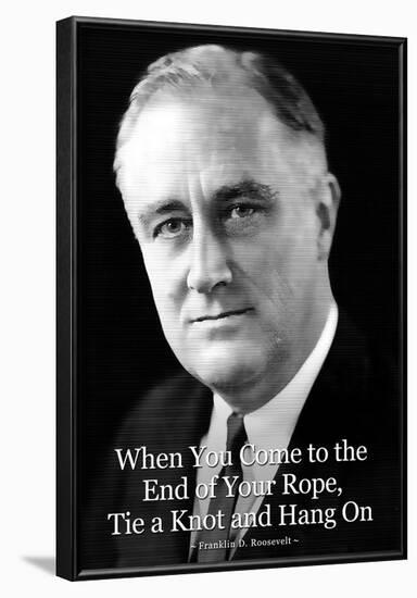 Franklin D. Roosevelt Hang On-null-Framed Poster