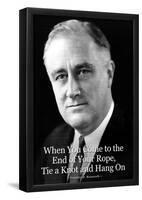 Franklin D. Roosevelt Hang On-null-Framed Poster