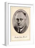 Franklin Delano Roosevelt, 32nd President of the United States, (Mid 20th Centur)-Gordon Ross-Framed Giclee Print