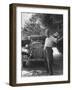 Franklin P. Adams Standing Beside His 17 Year Old, Air Cooled Franklin-null-Framed Photographic Print