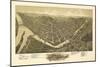 Franklin, Pennsylvania - Panoramic Map-Lantern Press-Mounted Art Print