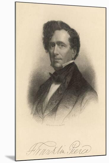 Franklin Pierce American Statesman, President 1853-1857-null-Mounted Art Print