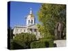 Franklin Pierce Statue, State Capitol, Concord, New Hampshire, New England, USA-Richard Cummins-Stretched Canvas