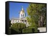 Franklin Pierce Statue, State Capitol, Concord, New Hampshire, New England, USA-Richard Cummins-Framed Stretched Canvas