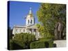 Franklin Pierce Statue, State Capitol, Concord, New Hampshire, New England, USA-Richard Cummins-Stretched Canvas