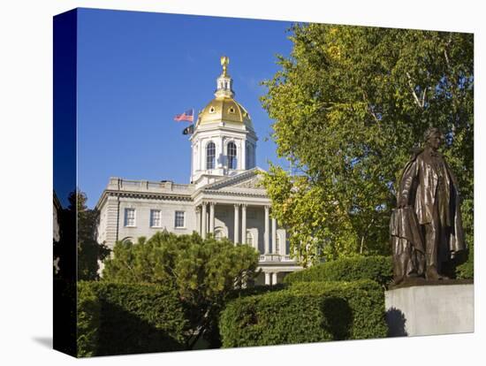 Franklin Pierce Statue, State Capitol, Concord, New Hampshire, New England, USA-Richard Cummins-Stretched Canvas