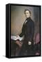 Franklin Pierce-George Peter Alexander Healy-Framed Stretched Canvas