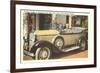 Franklin Roosevelt in Vintage Car, Warm Springs, Georgia-null-Framed Art Print