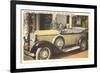 Franklin Roosevelt in Vintage Car, Warm Springs, Georgia-null-Framed Art Print